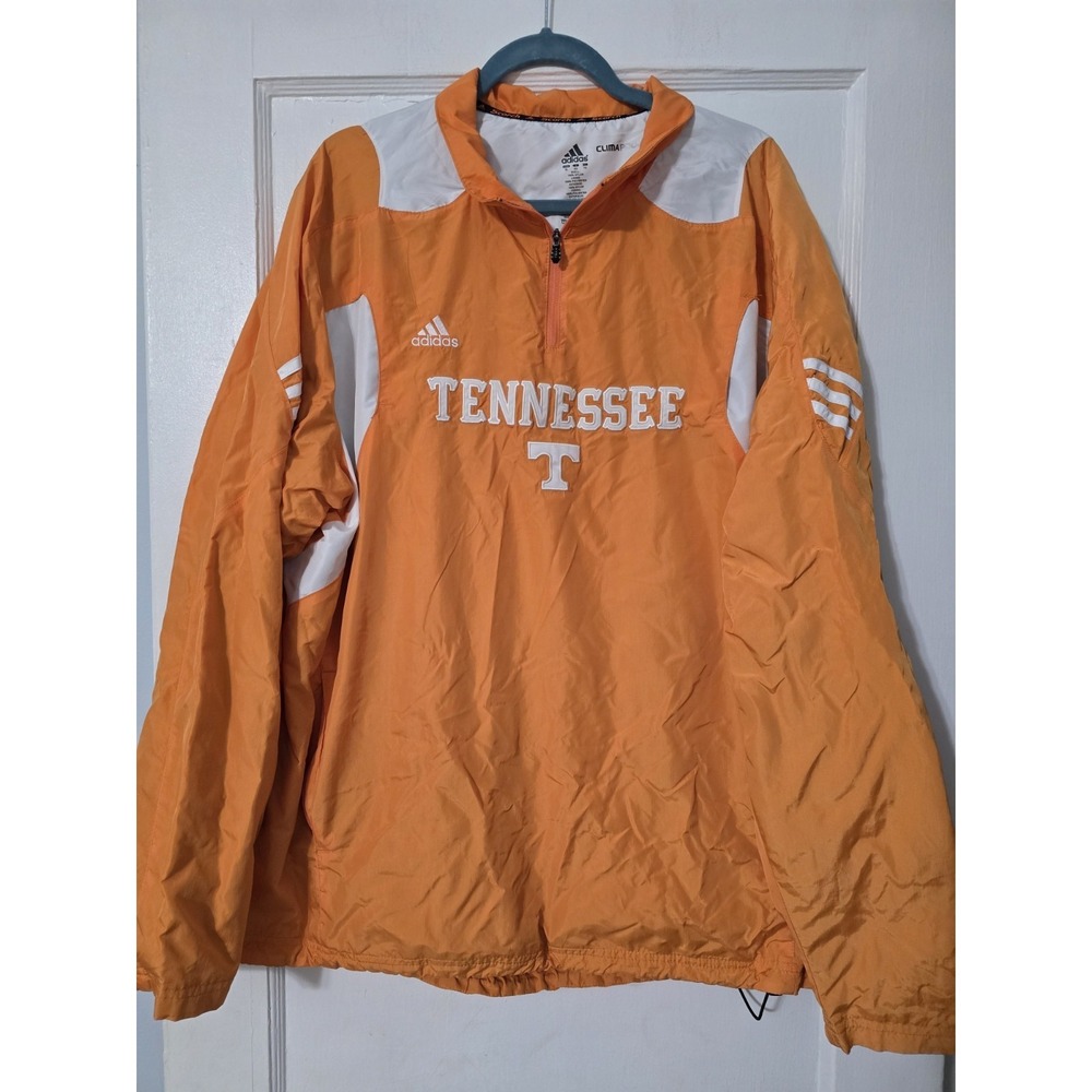 Tennessee Volunteers Adidas Climaproof 1/4 Zip Pullover Windbreaker Men's‎ XL